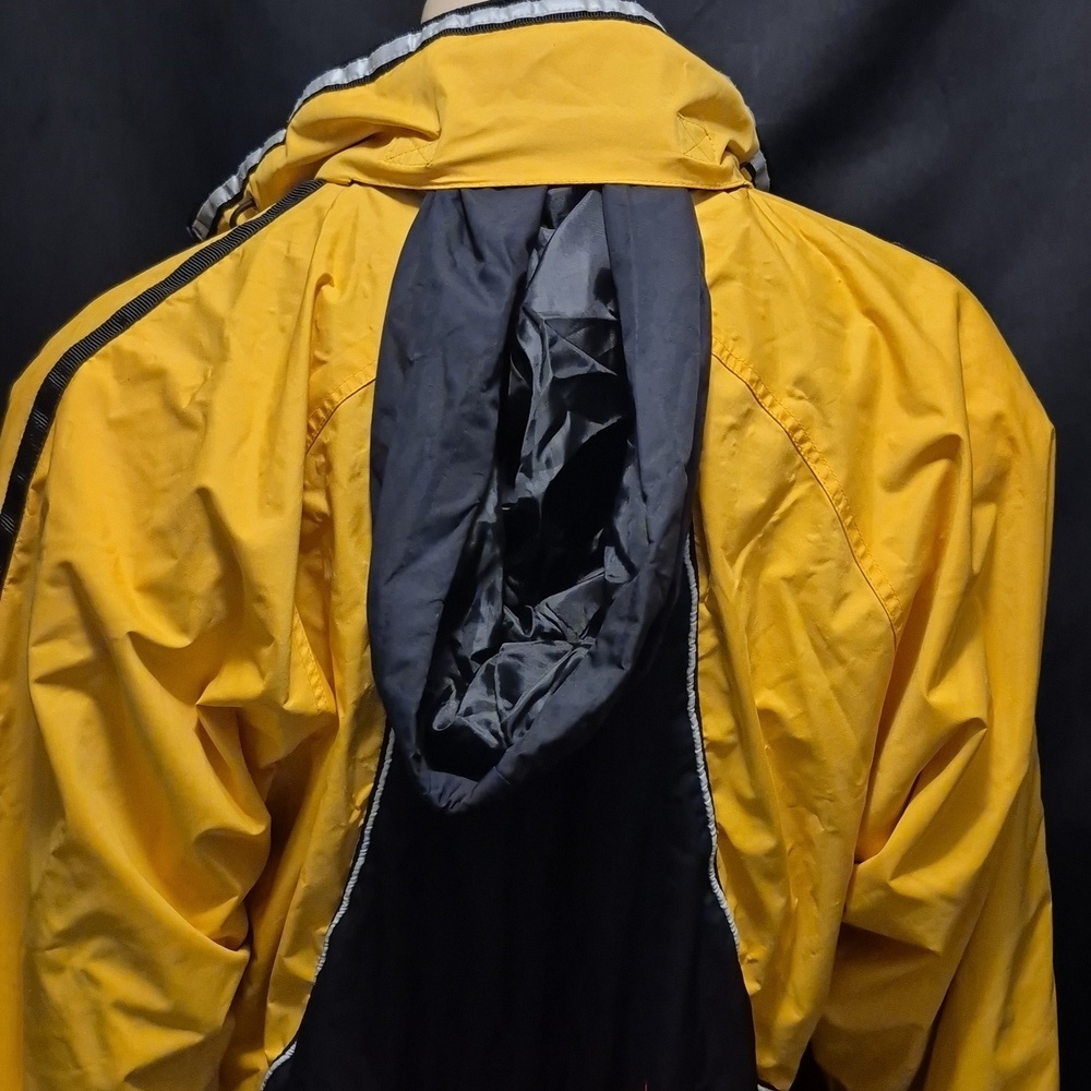 Vtg 90s Nautica Competition Men’s Sz S Sleeve Coat Jacket reversible Stow Hood - Picture 8 of 16
